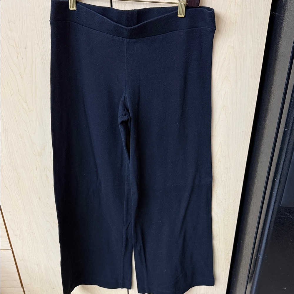 Enza Costa Navy Wide-Leg Pants